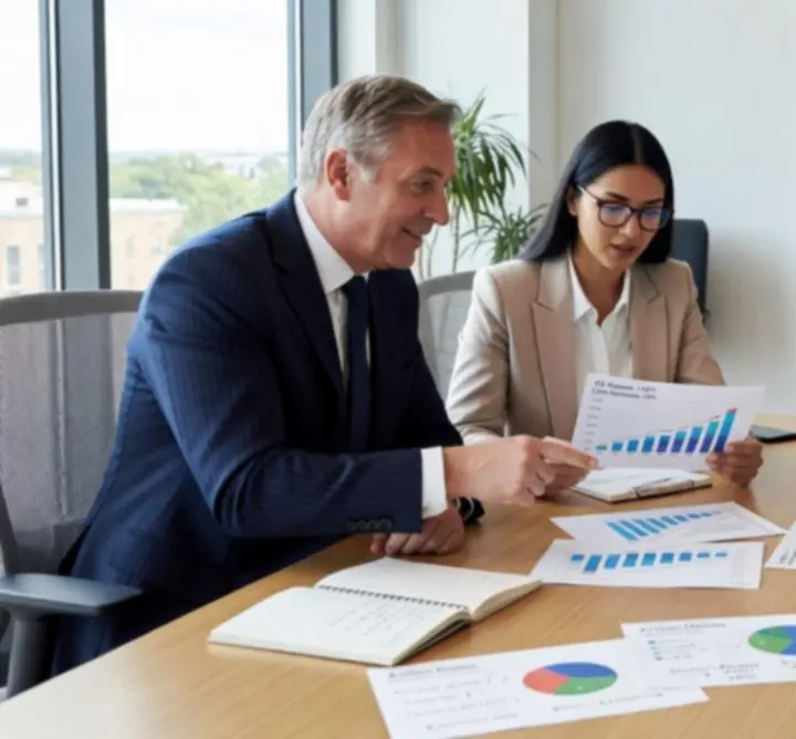 Workplace collaboration representing a management consultancy case study